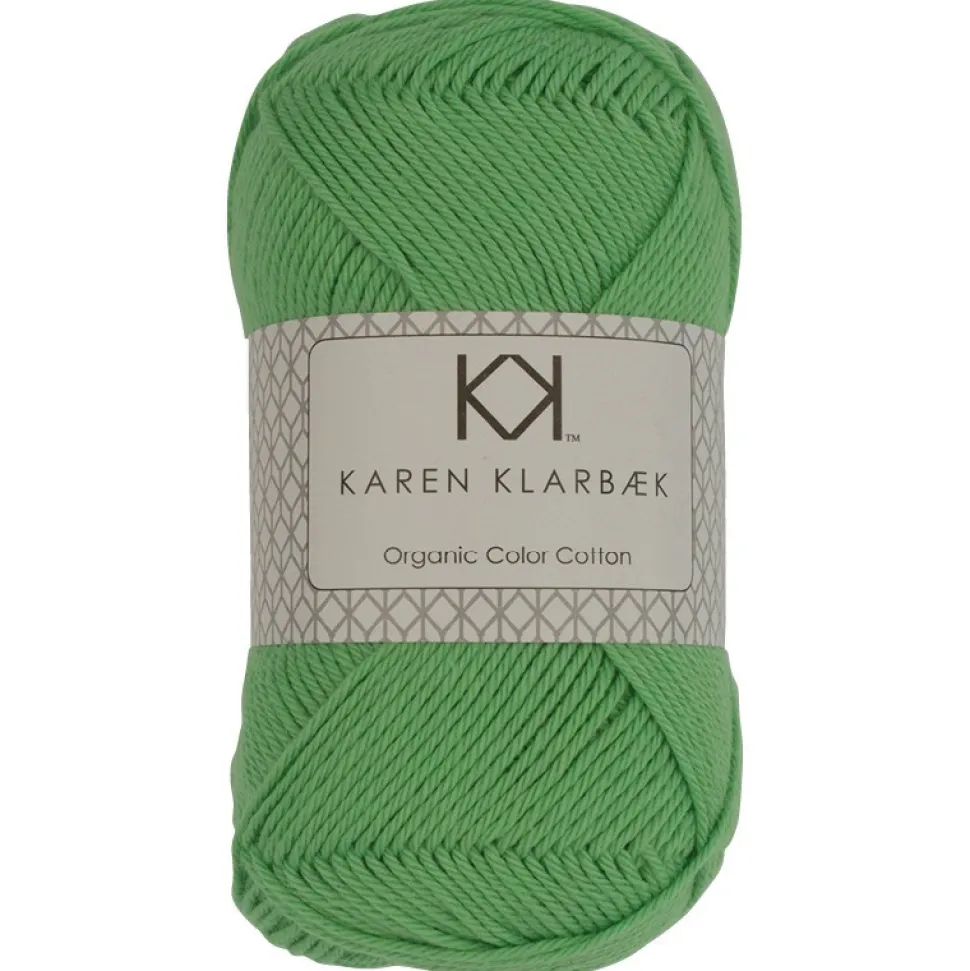 Forstør 8/4 Limegrøn - KK Color Cotton økologisk bomuldsgarn fra Karen Klarbæk
