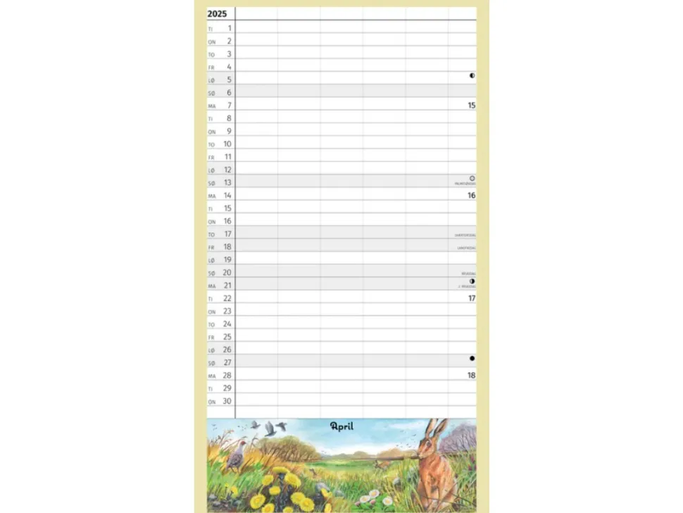 FotoFamilie kalender skoleåret rundt 2024/25 (Kalender)