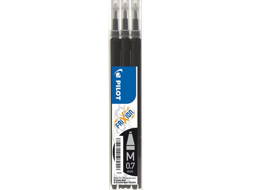 Frixion Clicker 0,7 refill sort (3) (Kontorartikler)