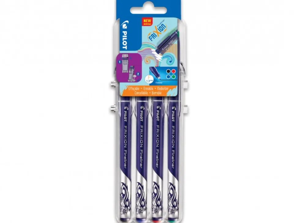 Frixion Fineliner Set2Go 1,3 Basic ass (4) (Kontorartikler)
