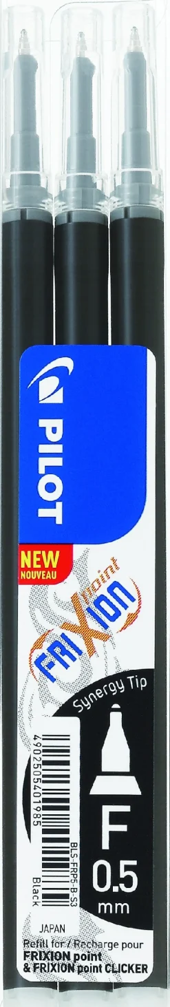 Frixion Point Clicker 0,5 refill sort (3) (Kontorartikler)