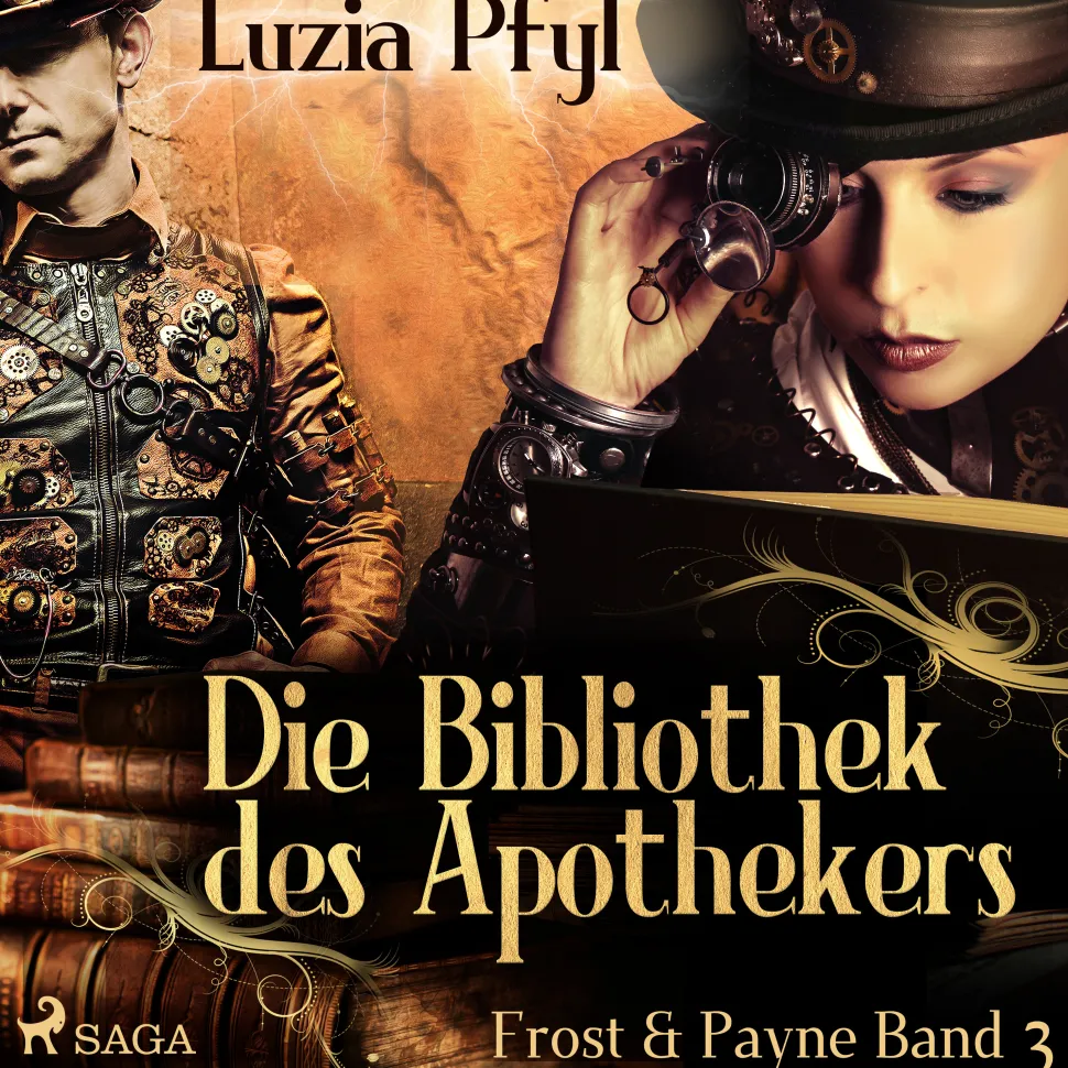 Frost & Payne - Band 3: Die Bibliothek des Apothekers (Steampunk) (Lydbog, zip_mp3, Tysk) af Luzia Pfyl