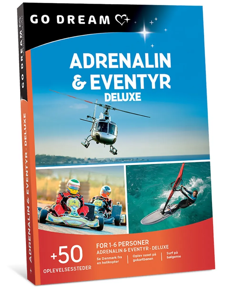 Go Dream: Adrenalin & eventyr deluxe (Oplevelsesgave, Gavekort)