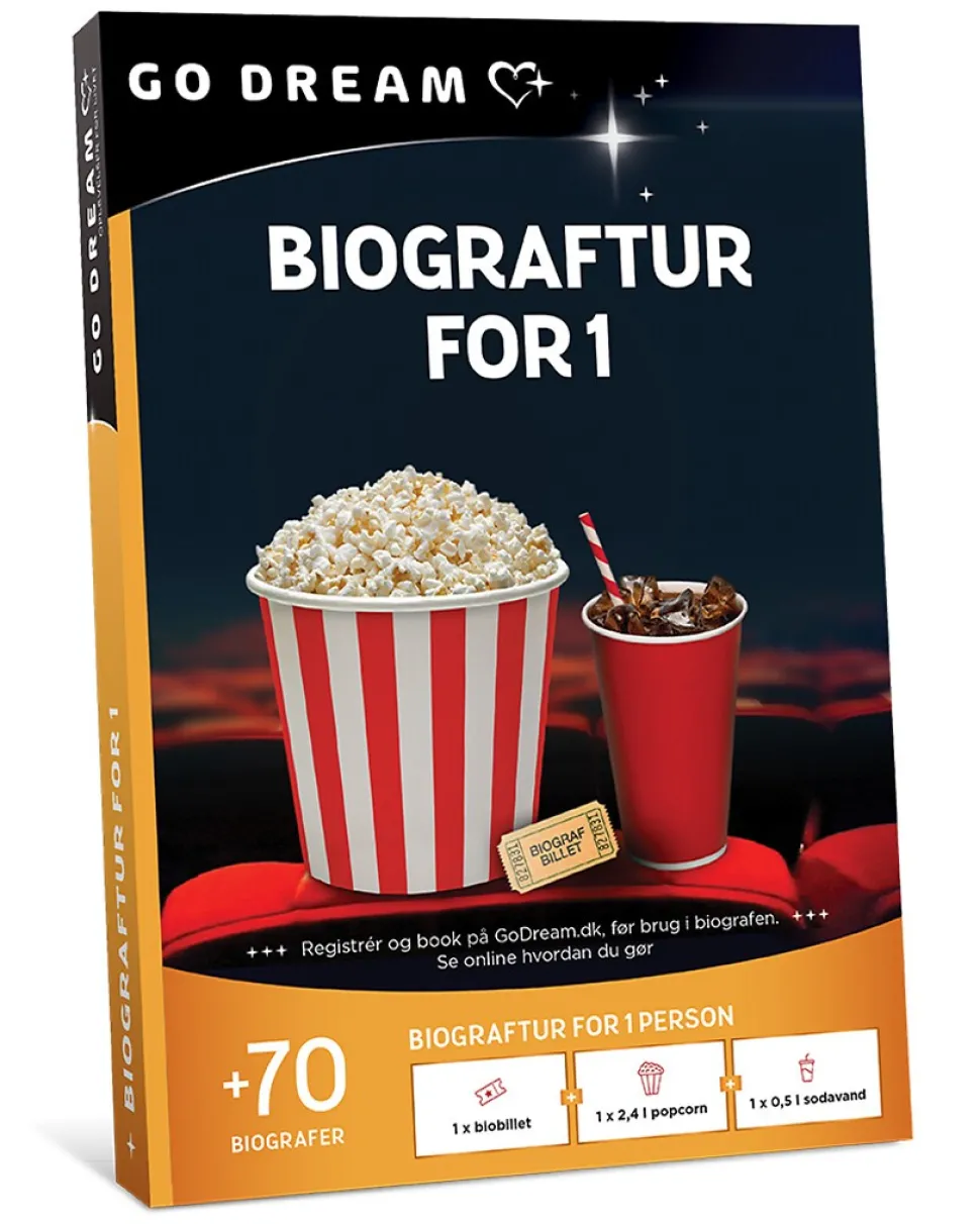 Go Dream: Biograftur for 1 (Oplevelsesgave, Gavekort)