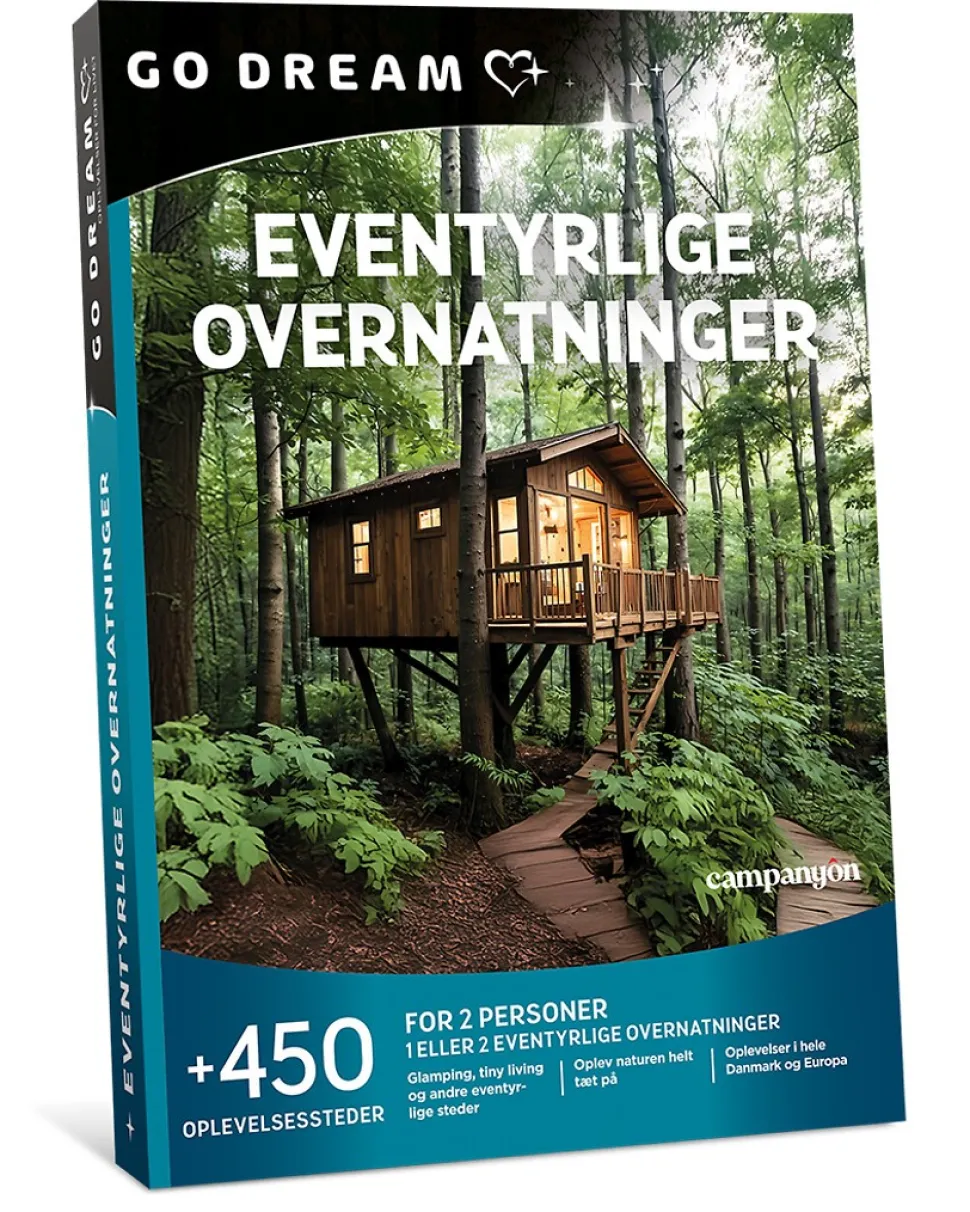 Go Dream: Eventyrlige overnatninger (Oplevelsesgave, Gavekort)