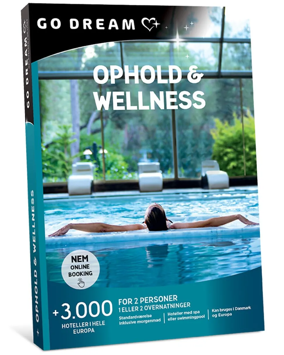 Go Dream: Ophold & Wellness (Oplevelsesgave, Gavekort)