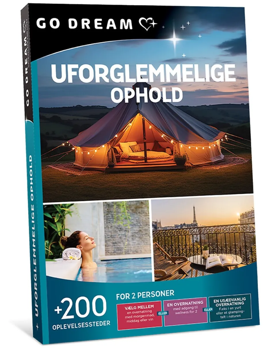 Go Dream: Uforglemmelige ophold (Oplevelsesgave, Gavekort)