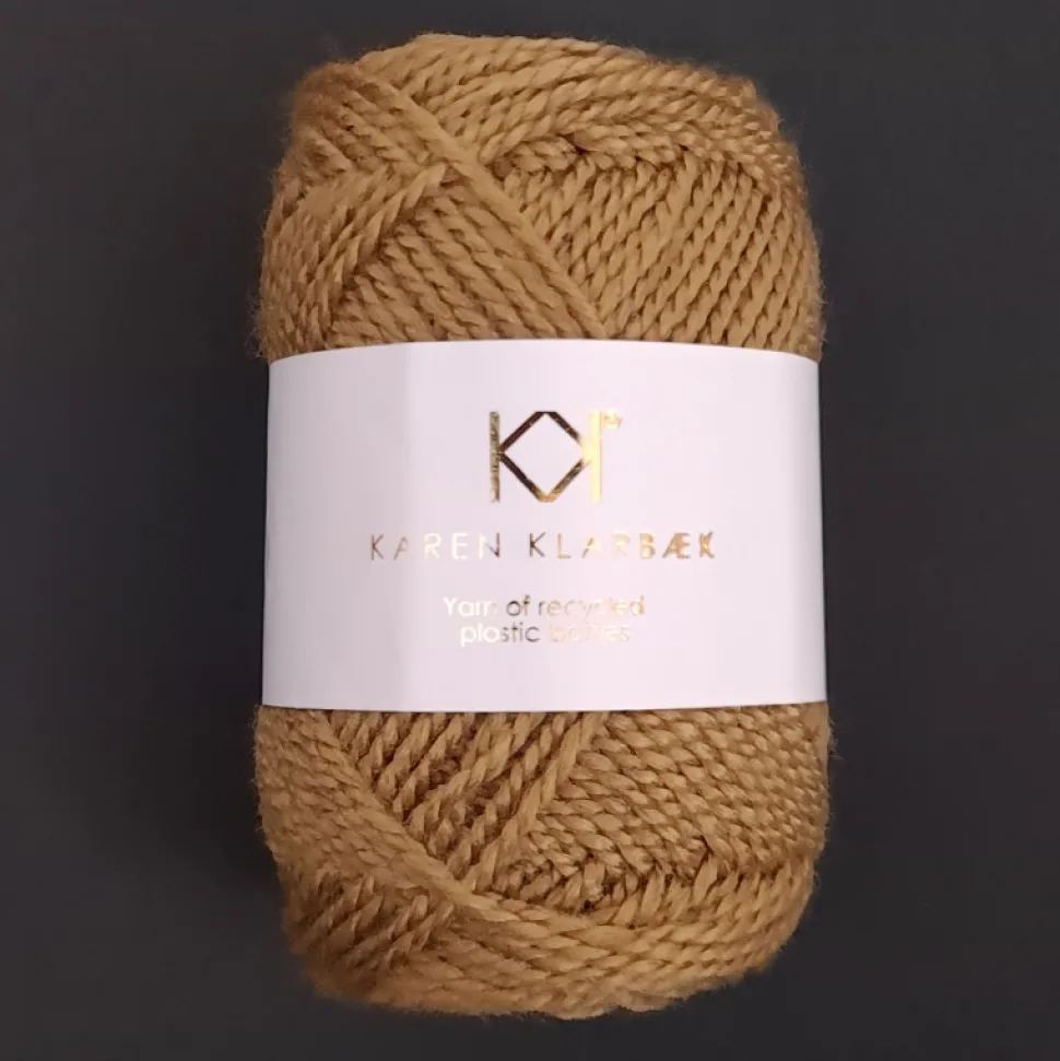 Gold - Recycled Bottle Yarn - KK økologisk garn fra Karen Klarbæk