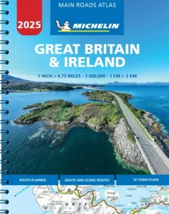 Great Britain & Ireland 2025 - Mains Roads Atlas (A4-Spiral) (Bog, Spiral bound, Engelsk) af Michelin