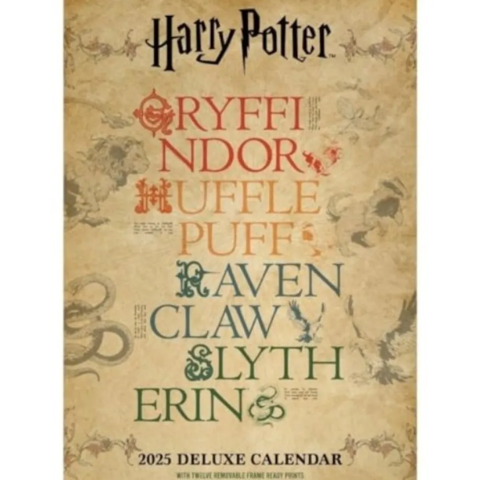 Harry Potter Month to View A3 Deluxe Calendar Official Product 2025 (Kalender, Calendar, Engelsk)