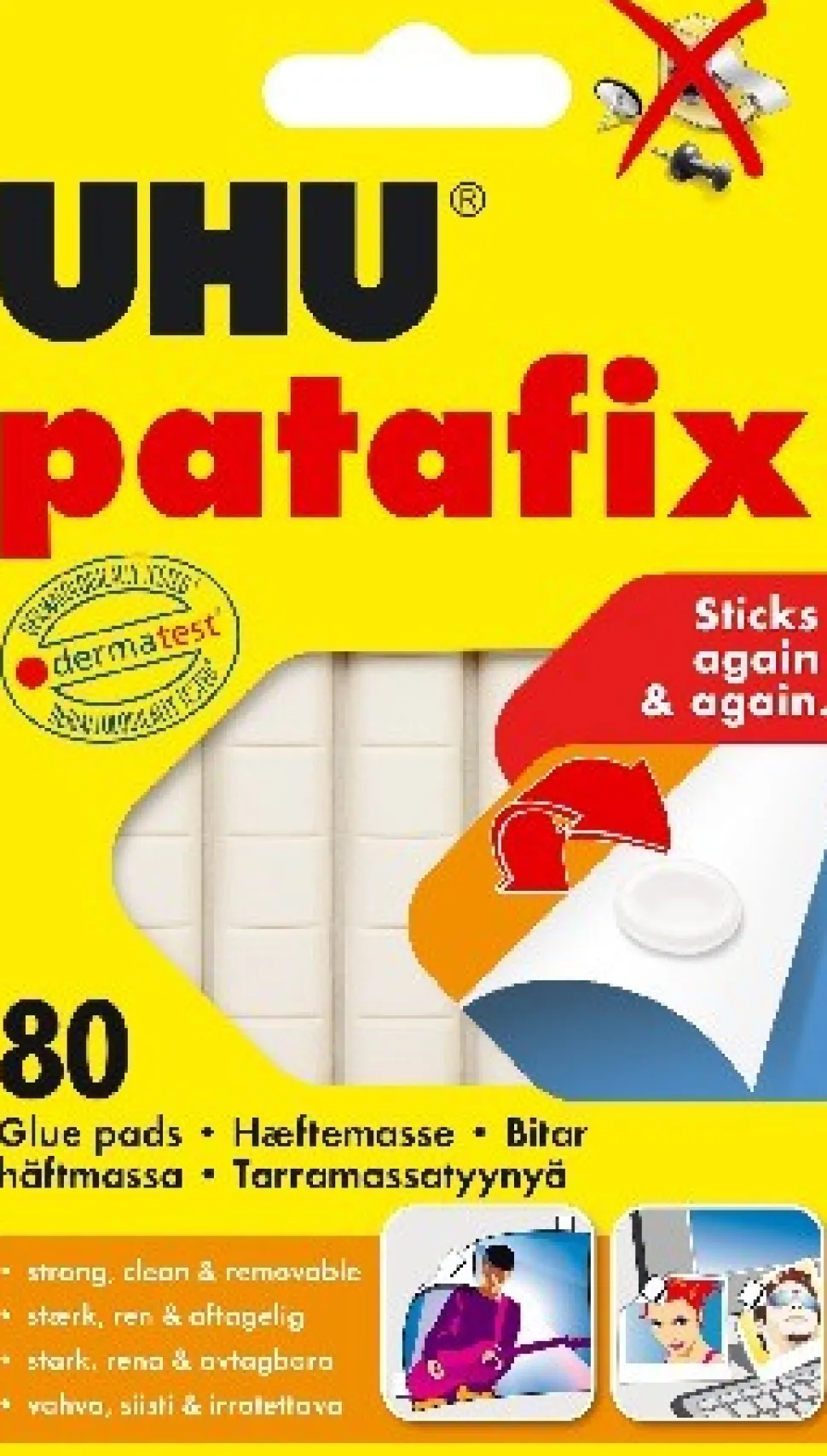 Hæftemasse Patafix 80st 60g (Kontorartikler)