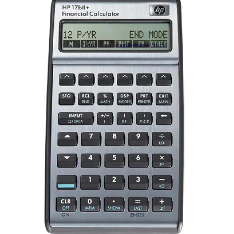 HP 17BII+ financial calc. (INT manual)