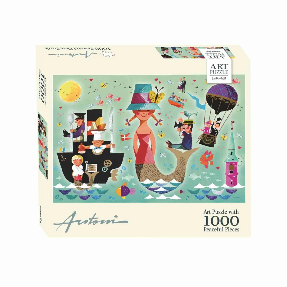 Ib Antoni - Art Puslespil - Havfrue - 1000 brikker - FSC (Spil, Dansk)
