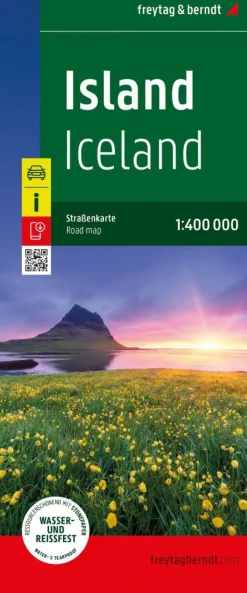 Iceland - Island Road Map (Falset, Engelsk) af Freytag & Berndt