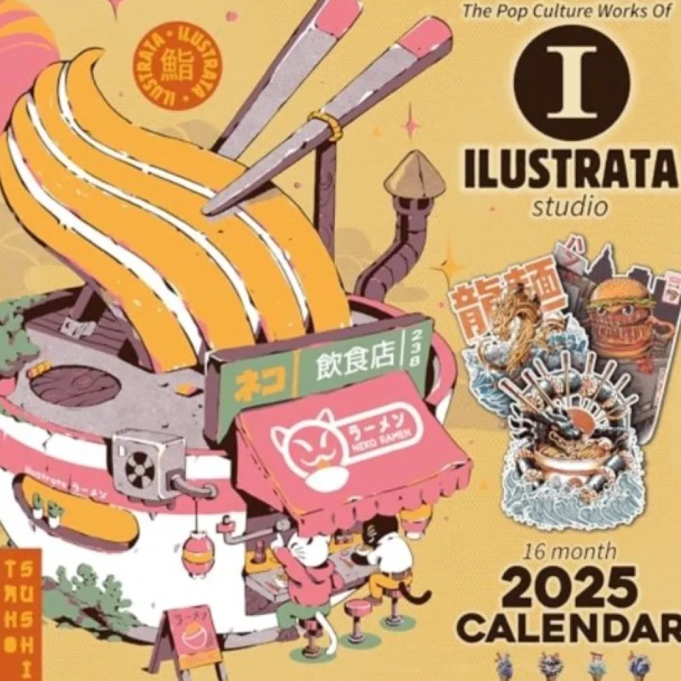 Ilustrata 2025 Square Calendar (Kalender, Calendar, Engelsk)