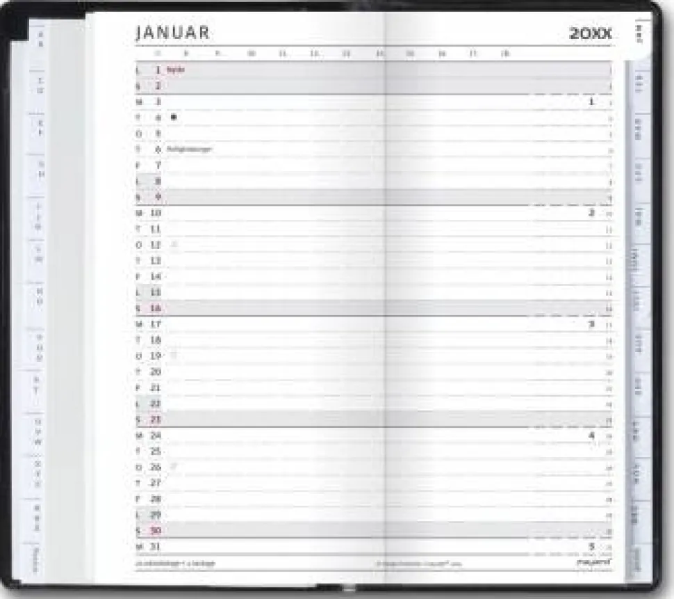 IndexPlanner REFILL 9x17cm 2021