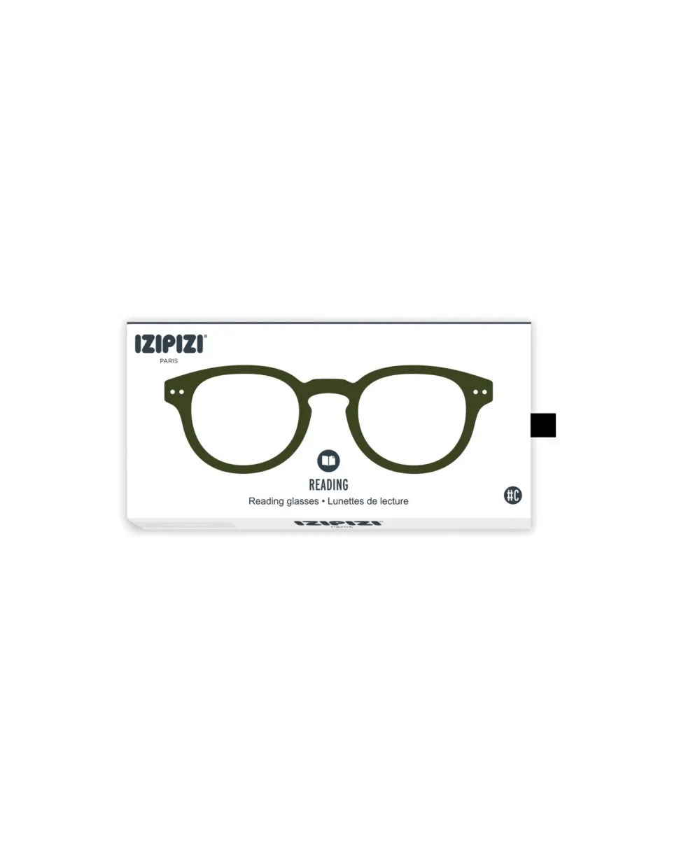 Izipizi: Læsebrille D Kaki Green +2 (Læsebriller)