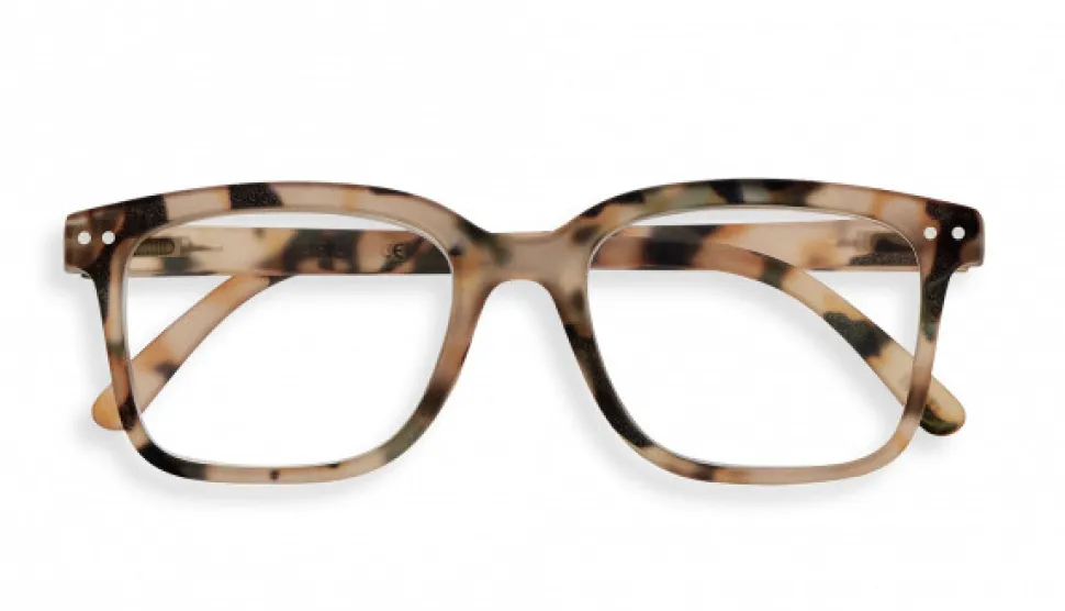 Izipizi: Læsebrille L Light Tortoise +1 (Læsebriller)