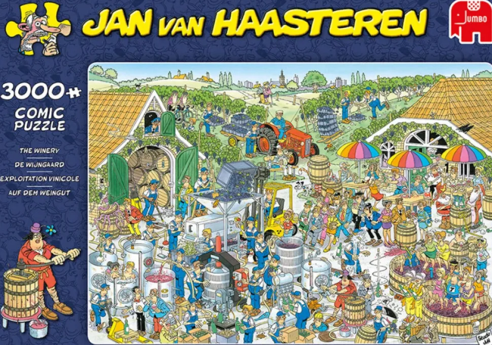 Jan van Haasteren Comic Puzzle - The Winery - 3000 brikker (Spil)