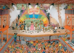 Jan van Haasteren Comic Puzzle - Melodi Grand Prix - 1000 Brikker (Spil)