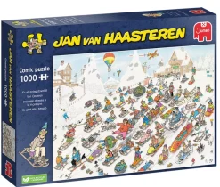 Jan Van Haasteren Puslespil It's all going downhill (Spil)