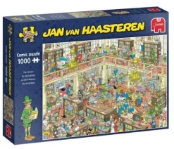 Jan Van Haasteren Puslespil The Library 1000 Brikker (Spil)