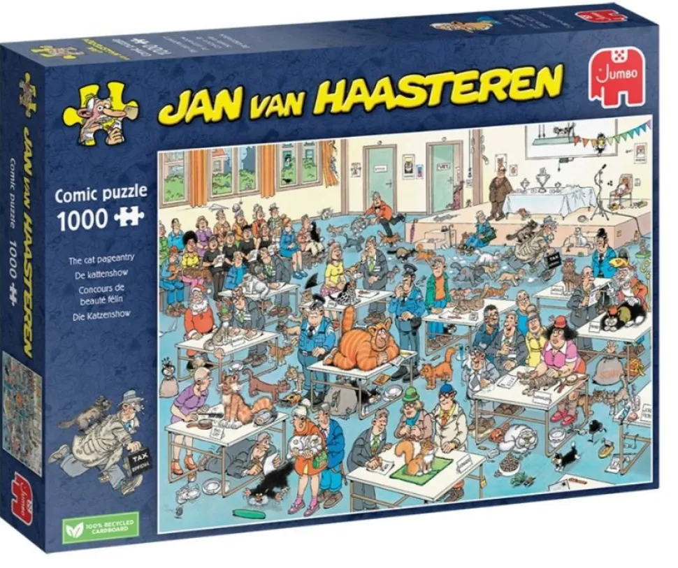 Jan Van Haasteren Puslespil Cat Pageantry (Spil)