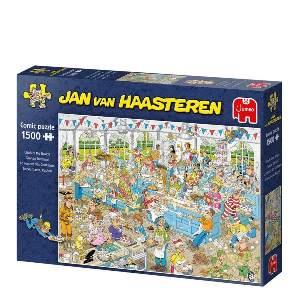 Jan Van Haasteren Puslespil Clash of the Bakers 1500 Brikker (Spil)