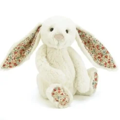 Jellycat Bashful kanin, Creme Blossom lille 18 cm