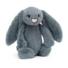 Jellycat: Bashful kanin, Dusky Blue Mellem 31 cm