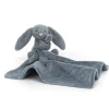 Jellycat: Bashful kanin, Dusky Blue nusseklud