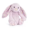 Jellycat: Bashful Kanin, Jasmine Blossom mellem 31 cm
