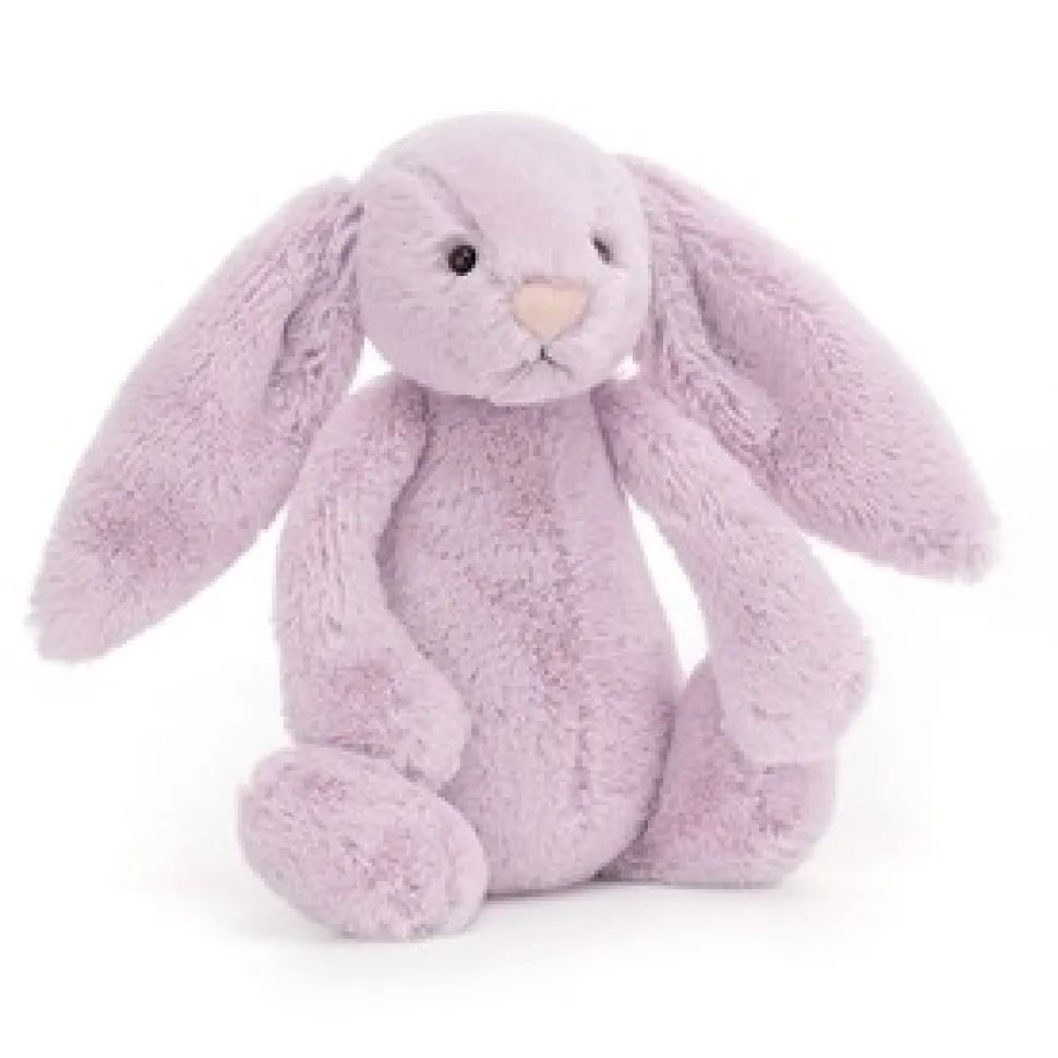 Jellycat: Bashful kanin, Lilac mellem 31 cm