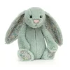 Jellycat: Bashful Kanin, Sage Blossom mellem 31 cm