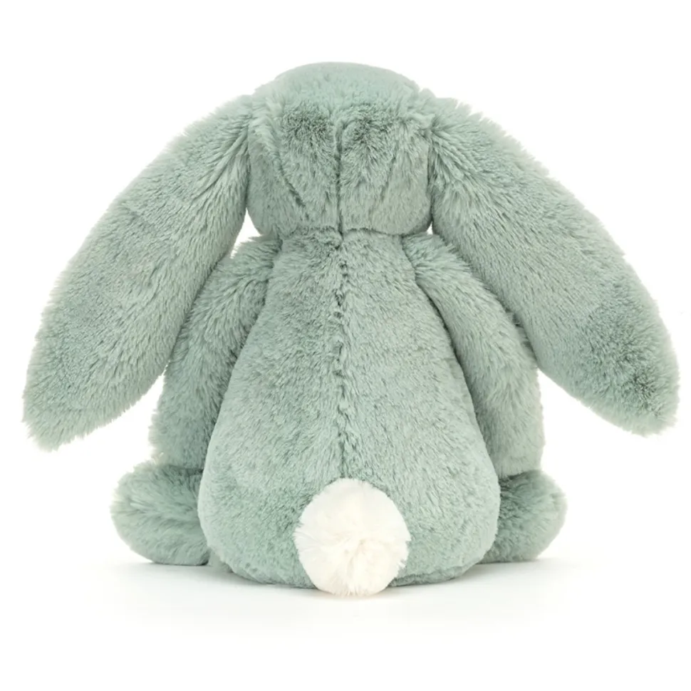 Jellycat: Bashful Kanin, Sage Blossom mellem 31 cm