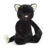 Jellycat Bashful kat, sort mellem 31 cm