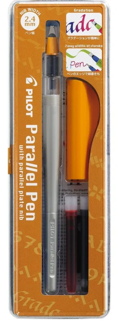 Kalligrafipen Parallel Pen 2,4mm sæt sort (Kontorartikler)