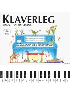 Klaverleg bind 2 - for to hænder (blå): for to hænder (Bog, Hardback, Dansk) af Pernille Holm Kofod
