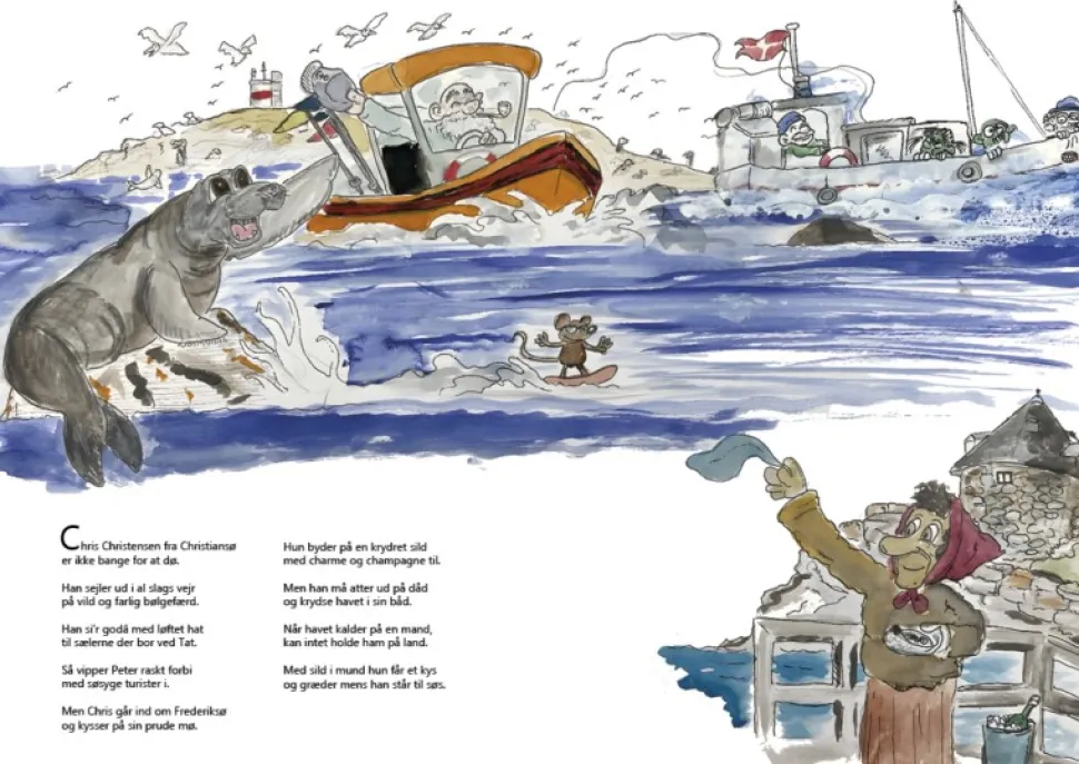 Klippeøens ABC (Bog, Hardback, Dansk) af Amanda Stevne Pihl