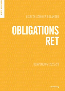 Kompendium i obligationsret: Kompendium 2025/26 (Bog, Hæftet, Dansk) af Lisbeth Sommer Bolander