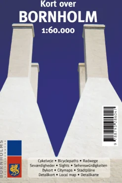 Kort over Bornholm: 1:60000 (Kort, Dansk) af Peter Povlsen