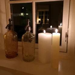 Kronelys (Nordic White -2 x 2,3 x 15,5 CM) (LED-lys)
