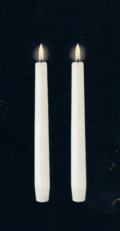 Kronelys (Nordic White -2 x 2,3 x 15,5 CM) (LED-lys)