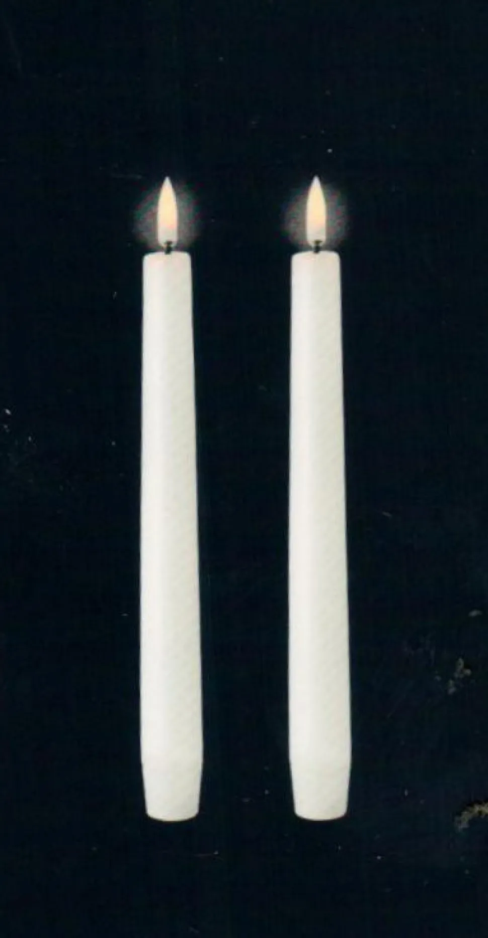 Kronelys (Nordic White -2 x 2,3 x 15,5 CM) (LED-lys)