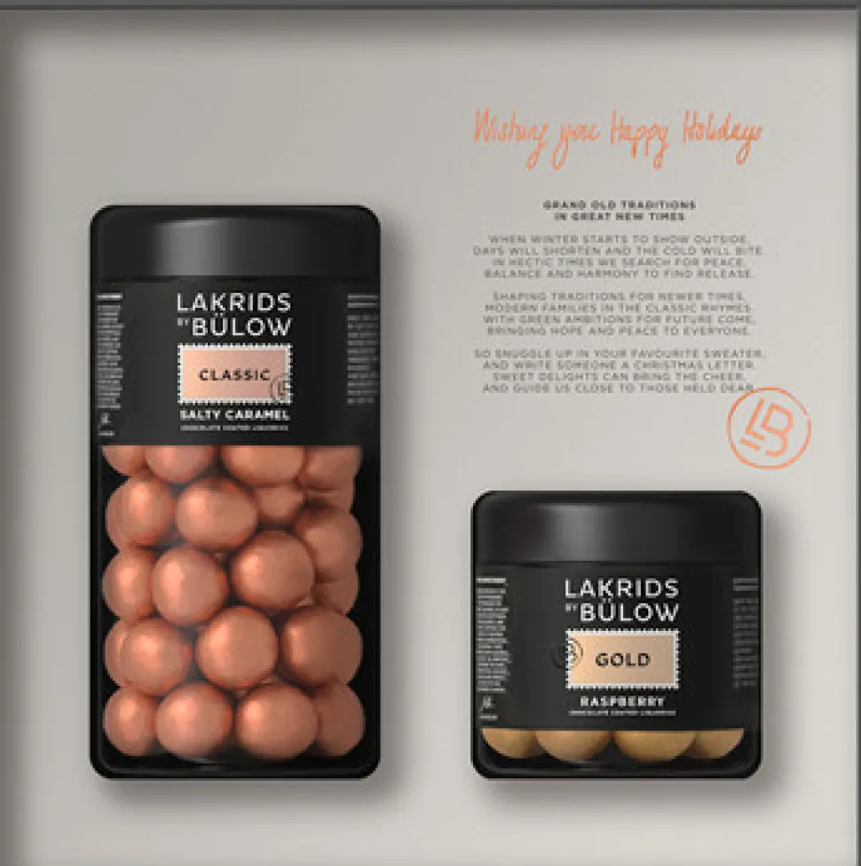 Lakrids by Bülow - Holiday Box- Lille - Classic & Gold (Lakrids med chokolade)