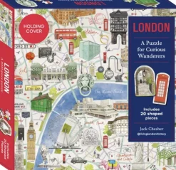 London: A Puzzle for Curious Wanderers: 1000-piece puzzle with 20 shaped pieces, from... (Jigsaw, Engelsk) af Jack Chesher