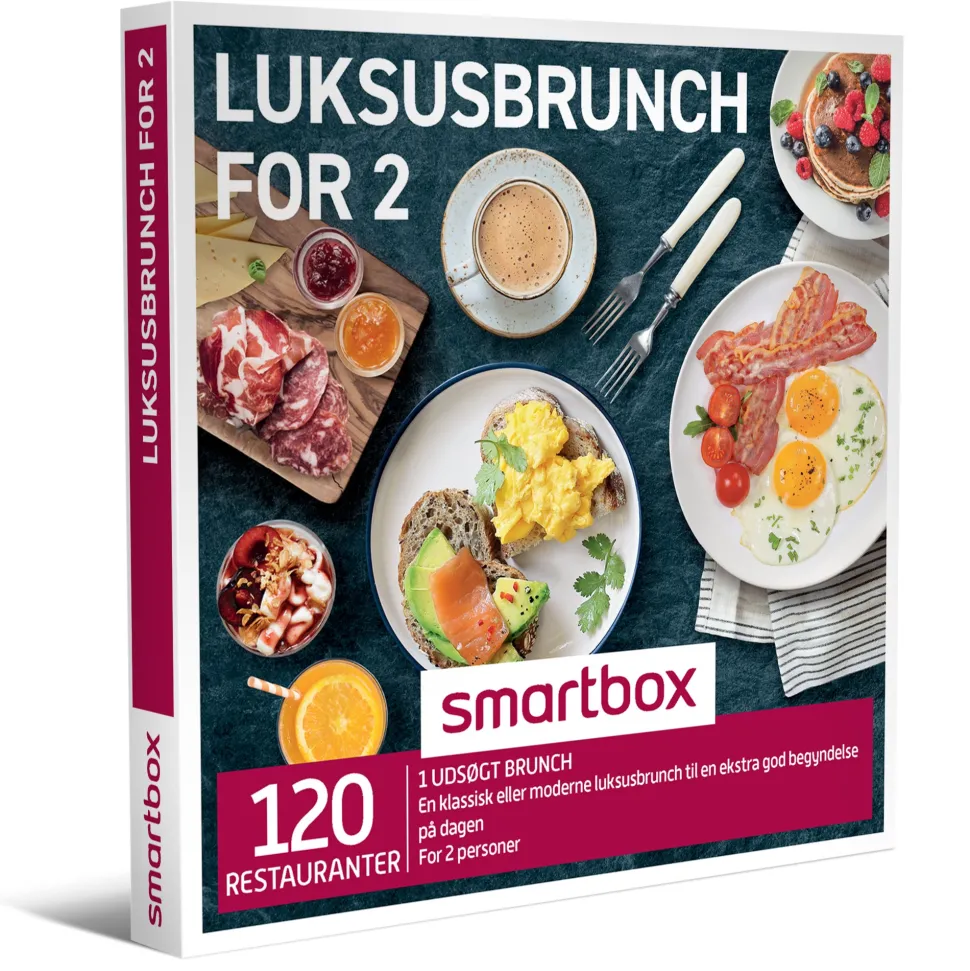 Luksusbrunch for 2: 1 luksusbrunch for 2 personer (Oplevelsesgave, Gavekort)