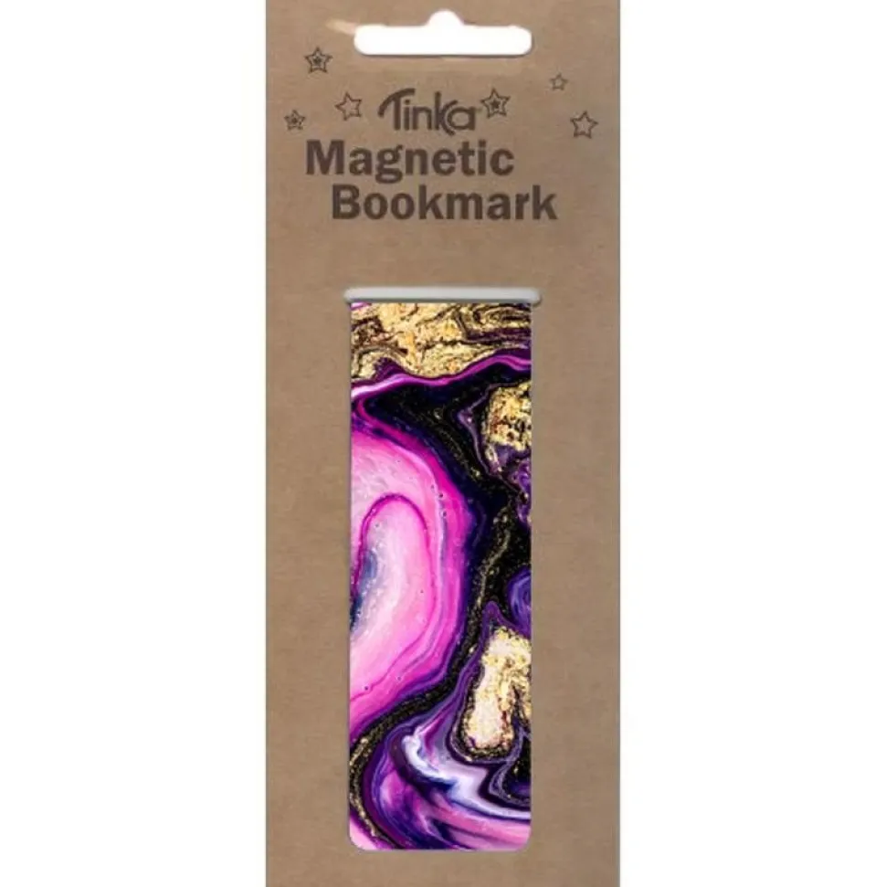Magnetisk bogmærke - Rosa hjerte