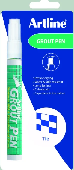 Marker Artline 419 Grout Pen hvid 1/Blister (Kontorartikler)