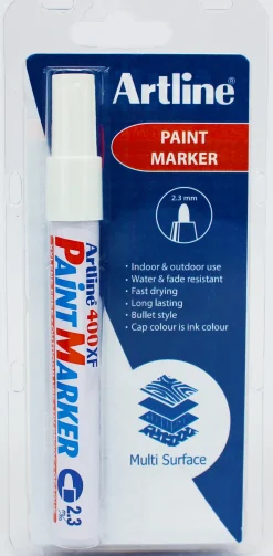 Marker Artline 400XF Paint hvid 1/Blister (Kontorartikler)